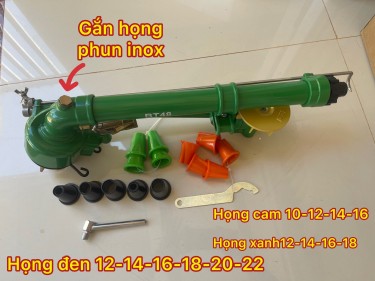 Béc BT48 - Béc chạy bánh răng bán kính 43 mét chuyên tưới cà phê, hồ tiêu