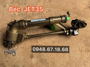 Béc DuCaR JET35T - Súng tưới phun mưa bán kính 38 mét của Thổ Nhĩ Kỳ chuyên dùng cho nước bẩn