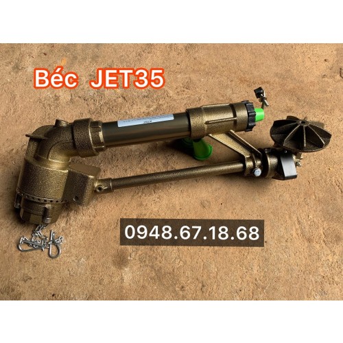 Béc DuCaR JET35T - Súng tưới phun mưa bán kính 38 mét của Thổ Nhĩ Kỳ chuyên dùng cho nước bẩn