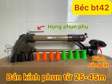 Béc BT42 - BÉC TƯỚI PHUN MƯA CÓ 3 TIA , XẺ TIA 2 CẤP ĐỘ, TƯỚI NƯỚC CÓ CẶN ,KHÁNG GIÓ TỐT